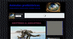 Desktop Screenshot of animalesprehistoricos.com